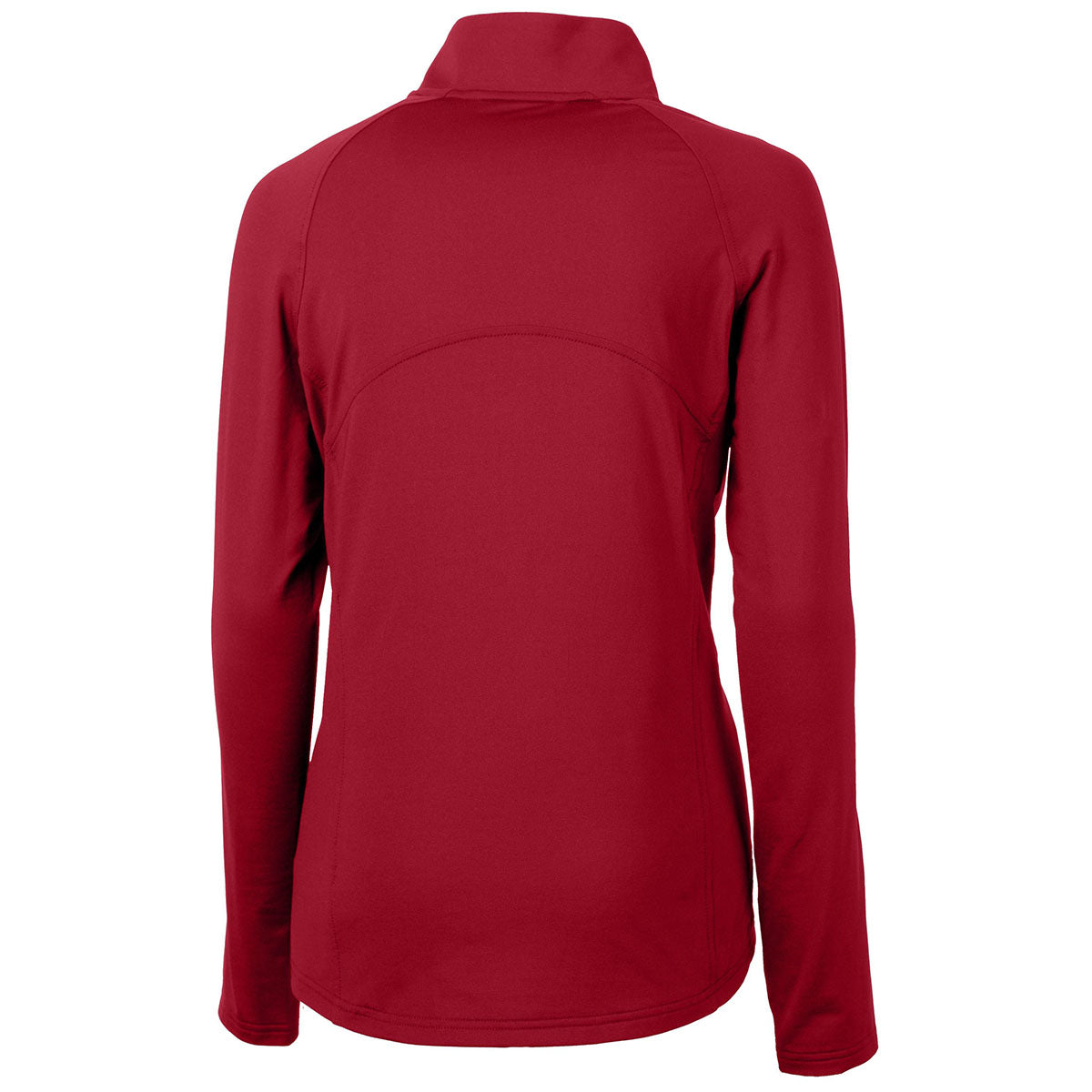 Cutter & Buck Women's Stunning Red Adapt Eco Knit Recycled Half Zip Pullover
