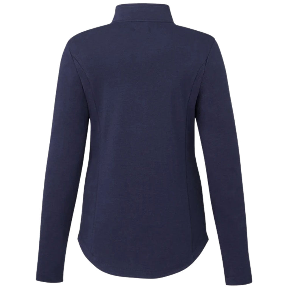 Elevate Women's Vintage Navy Rigi Eco Knit Quarter Zip - Style Up!