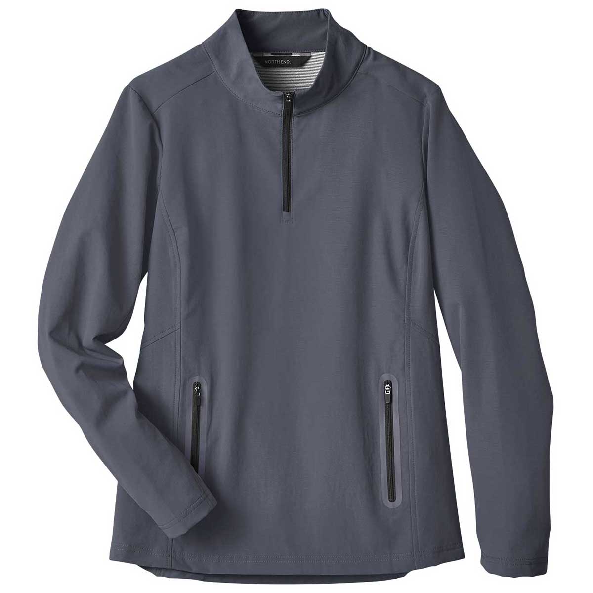 North End Women's Carbon/Black Quest Stretch Quarter-Zip: The Ultimate Active Jacket