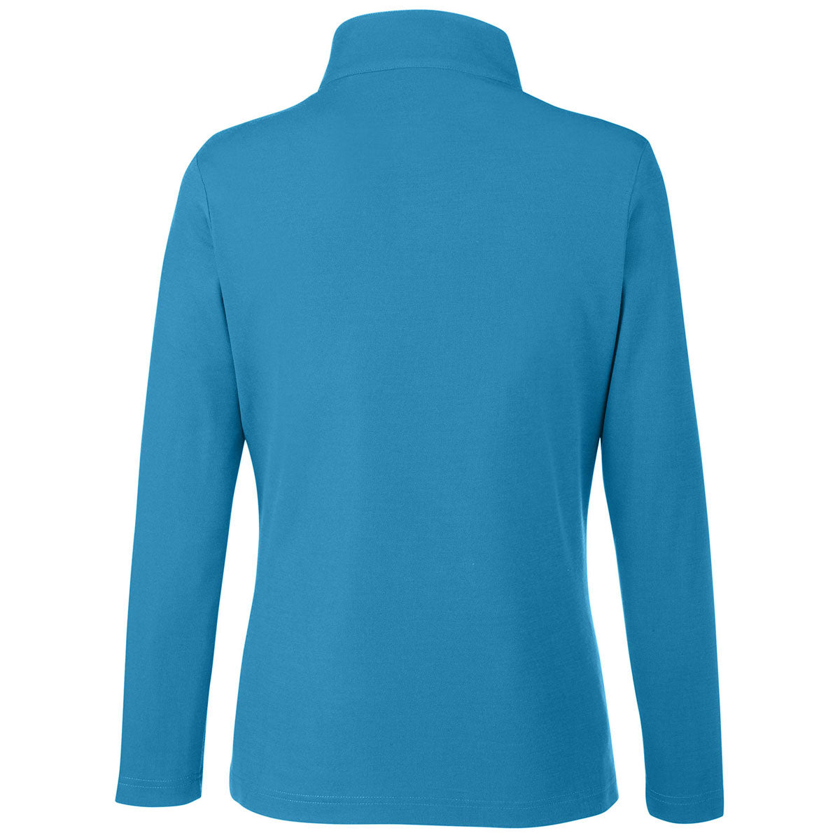 Core 365 Women's Stunning Electric Blue Fusion ChromaSoft Pique Quarter-Zip