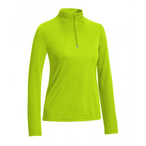 Expert Women's Key Lime Quarter Zip Training Top - Ideal for Winter Workouts