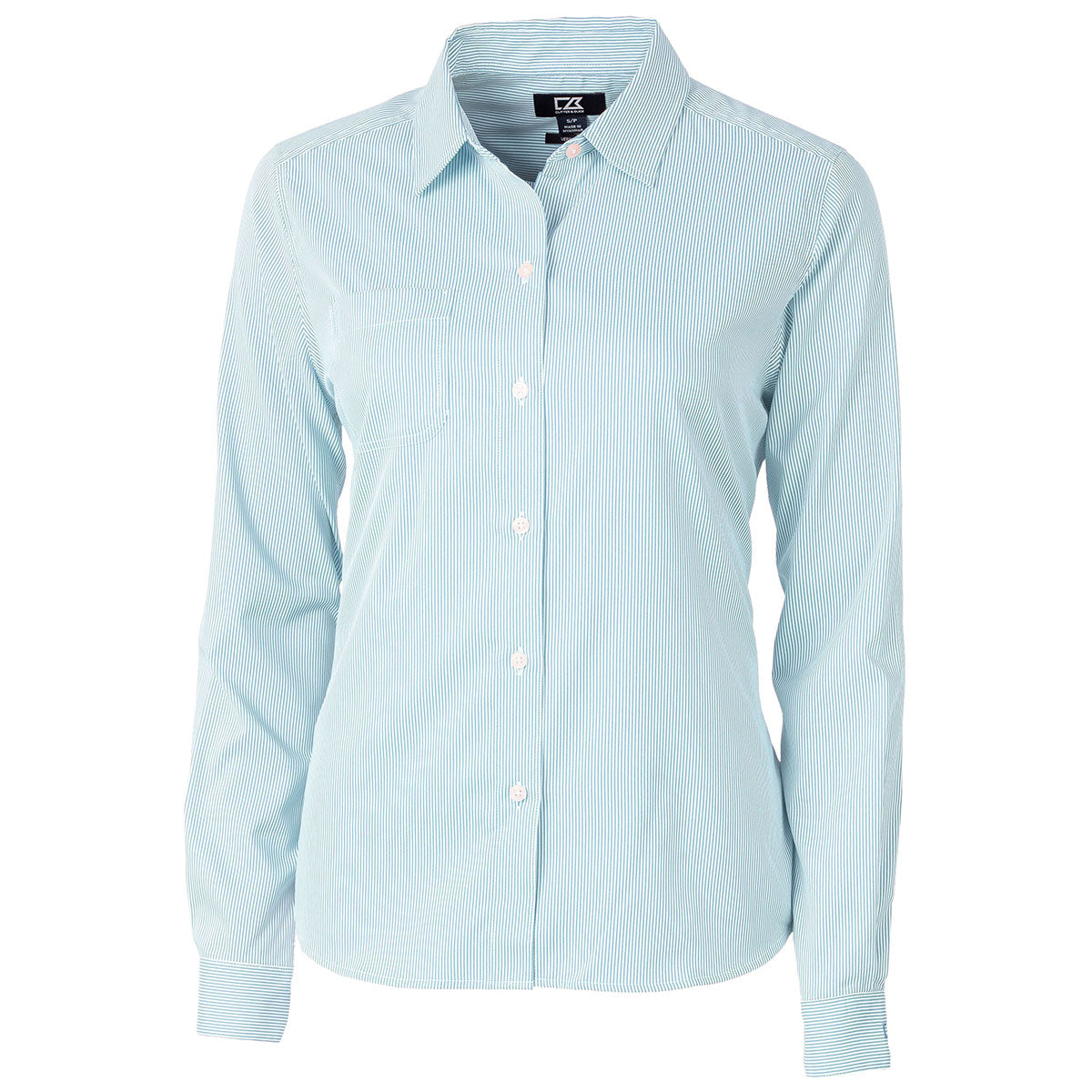 Cutter & Buck Women's Atlas Versatech Pinstripe Stretch Long Sleeve: A Stylish and Functional Choice