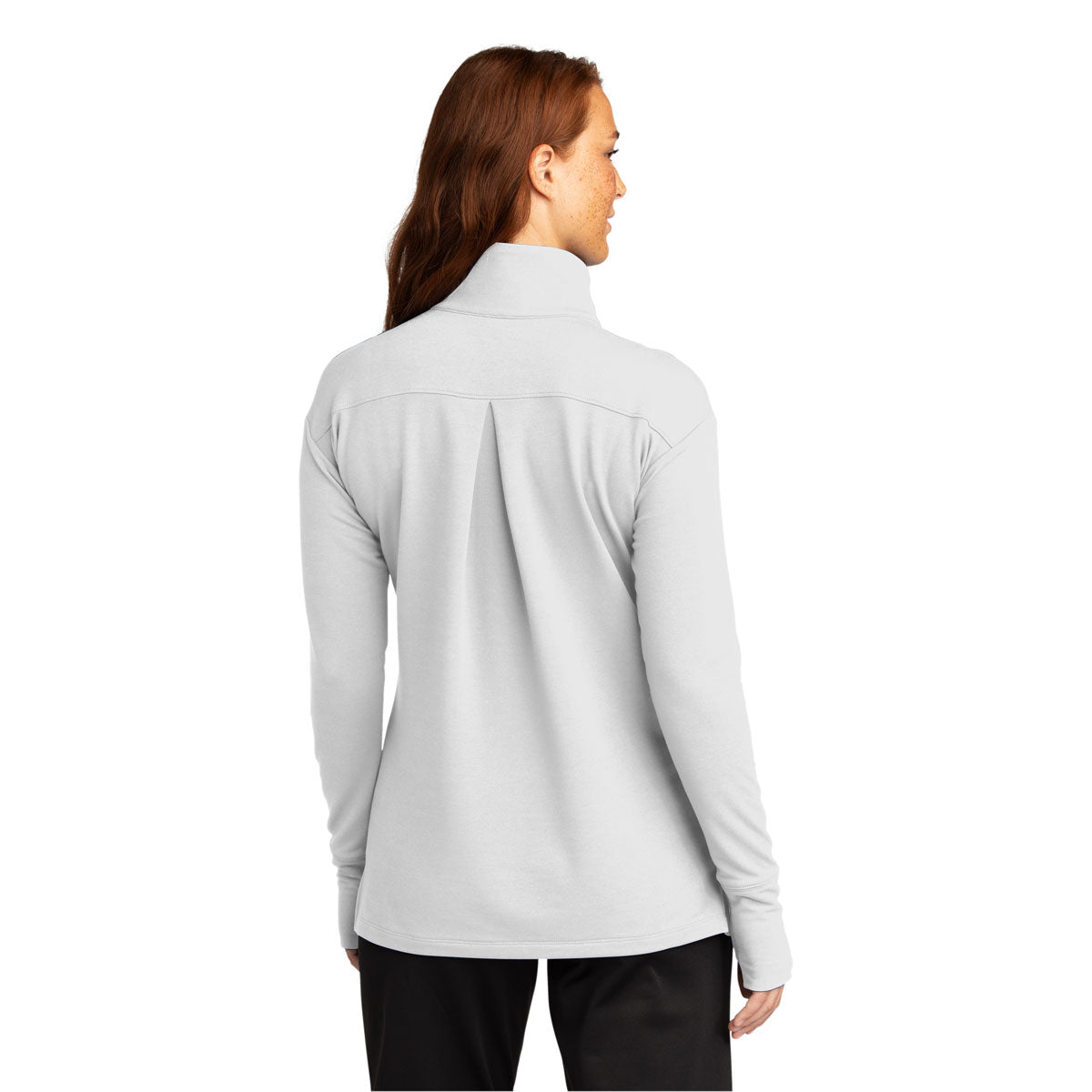 Sport-Tek Women's Stunning White Sport-Wick Flex 1/4-Zip Fleece