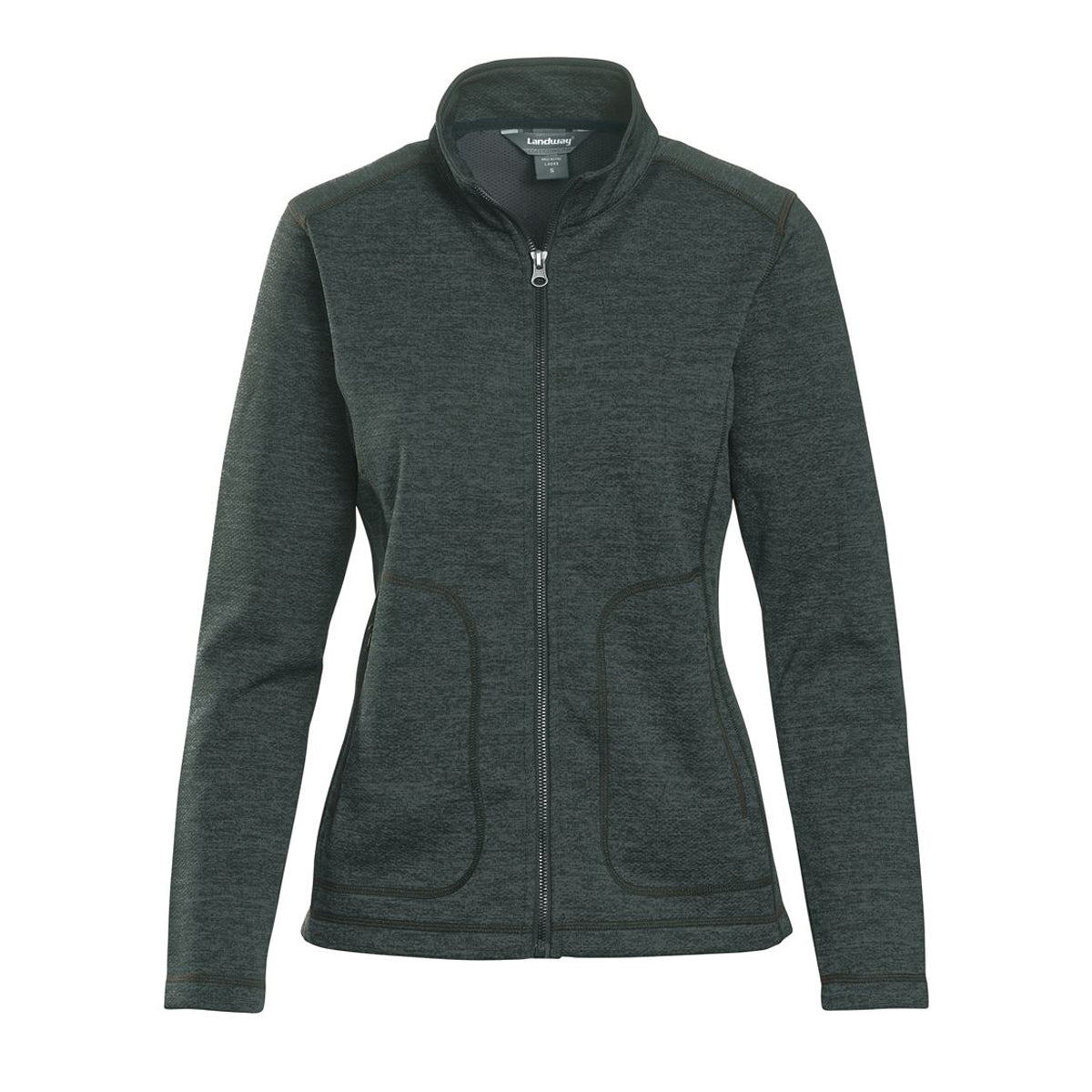 Landway Women's Stunning Heather Moss Summit Textured Knit Jacket