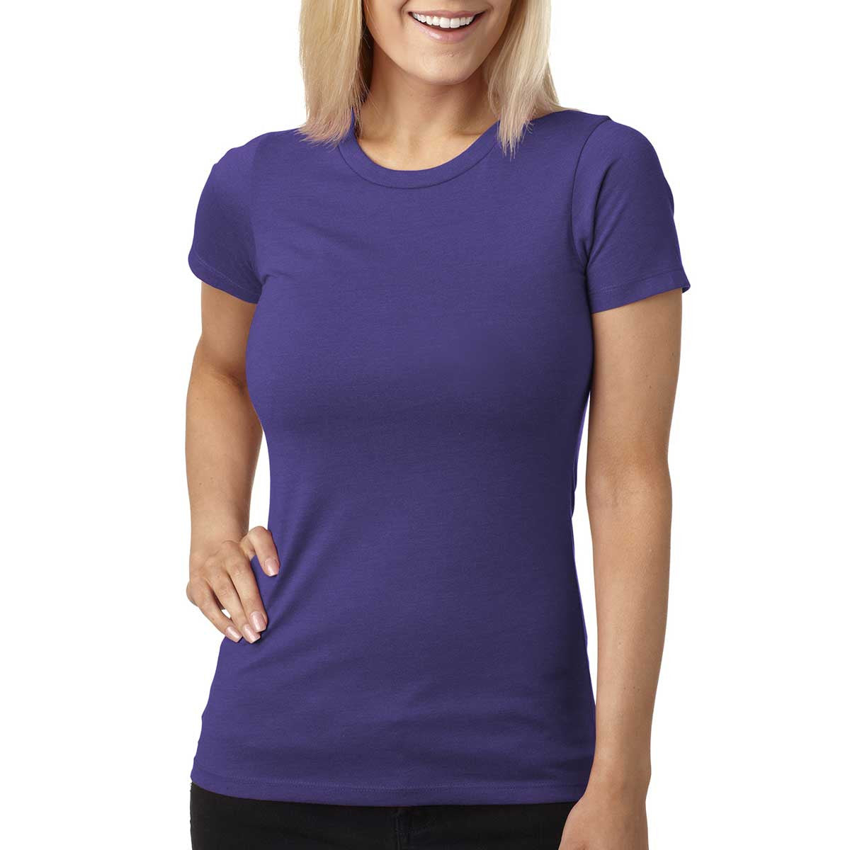 Next Level Women's Stunning Purple Rush CVC Crew Tee