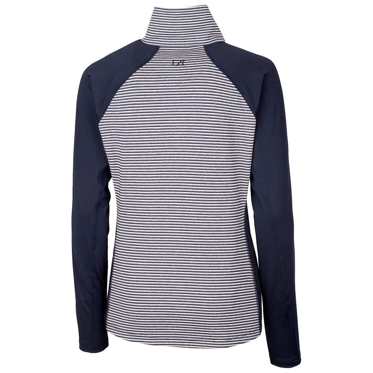 Cutter & Buck Women's Liberty Navy Forge Tonal Stripe Half Zip - A Stylish and Comfortable Choice
