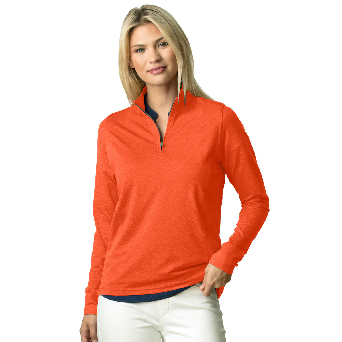 Vantage Women's Stunning Orange Zen Golf Pullover