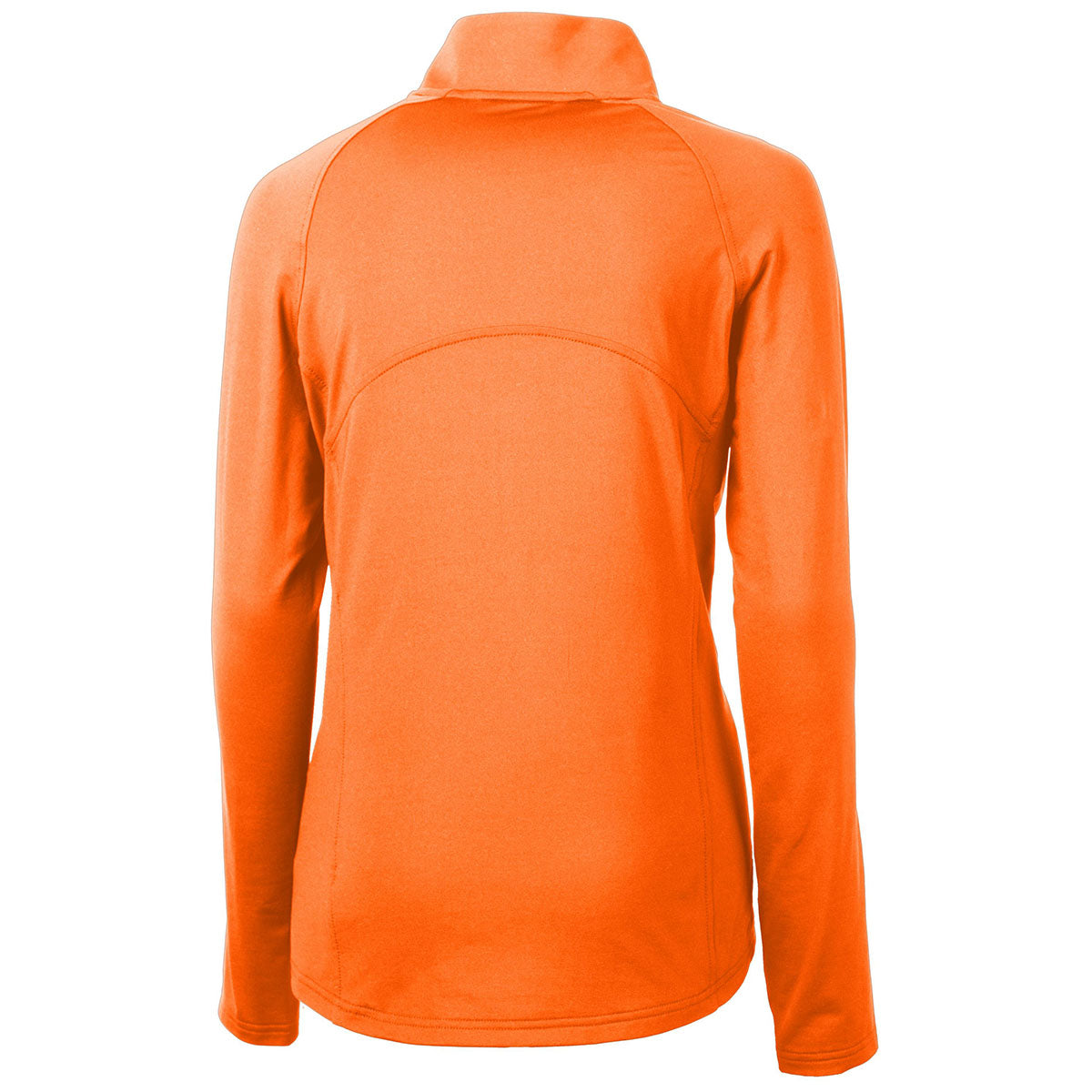 Cutter & Buck Women's Stunning Orange Burst Adapt Eco Knit Recycled Half Zip Pullover