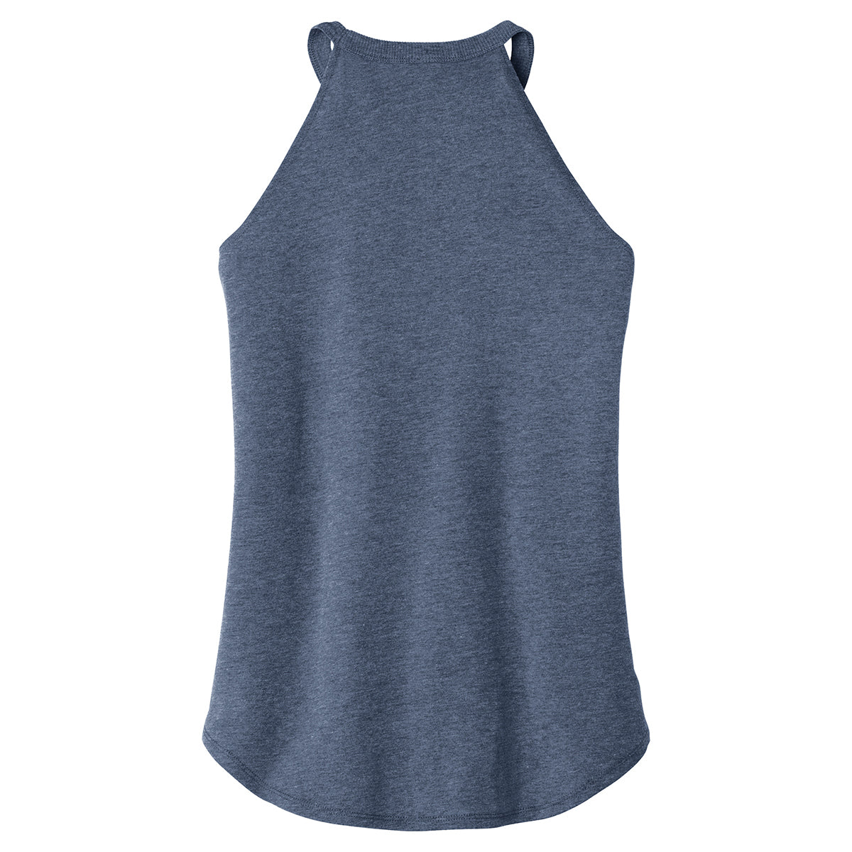 District Women's Navy Frost Stylish Tri Rocker Tank - A Must - Have for Corporate Races