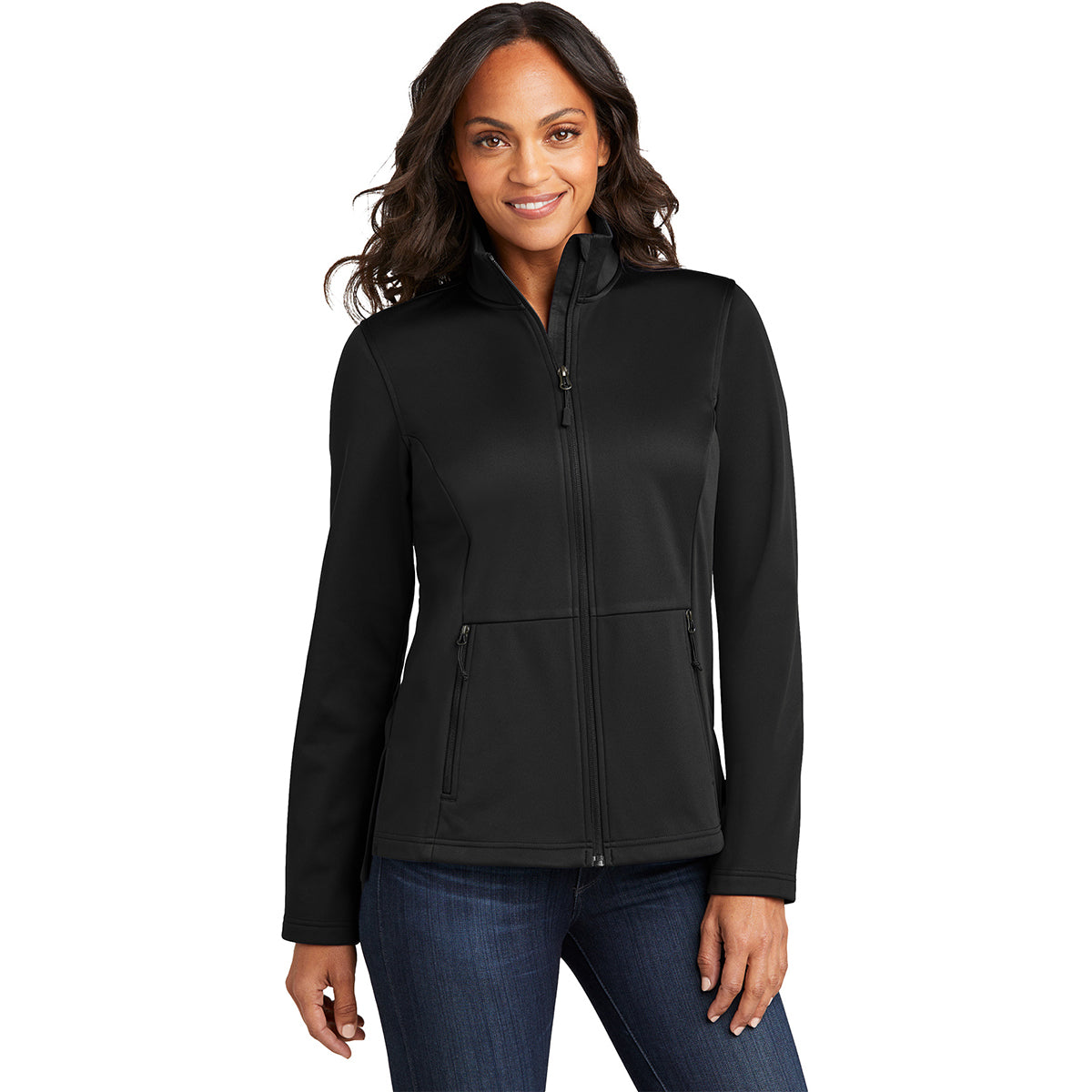 Port Authority Women's Stunning Deep Black Flexshell Jacket