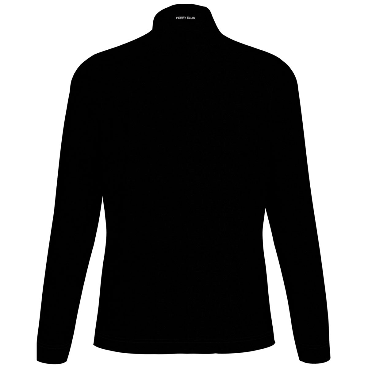 Perry Ellis Women's Stylish Black Heather 1/4 Zip Pullover