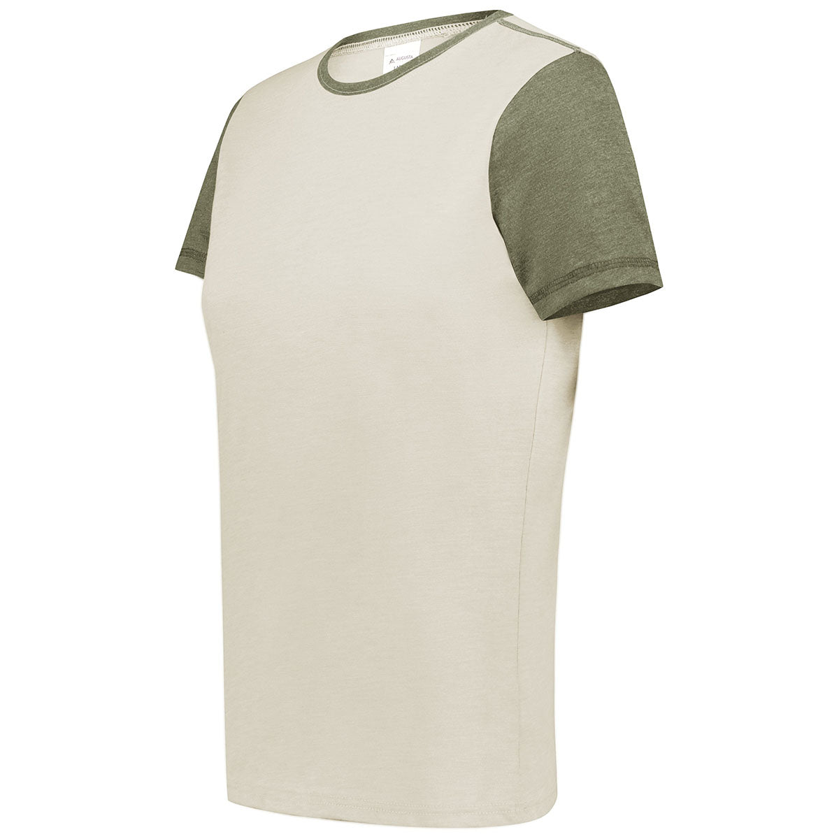 Augusta Sportswear Women's Gameday Vintage Ringer Tee - Birch/Olive Heather