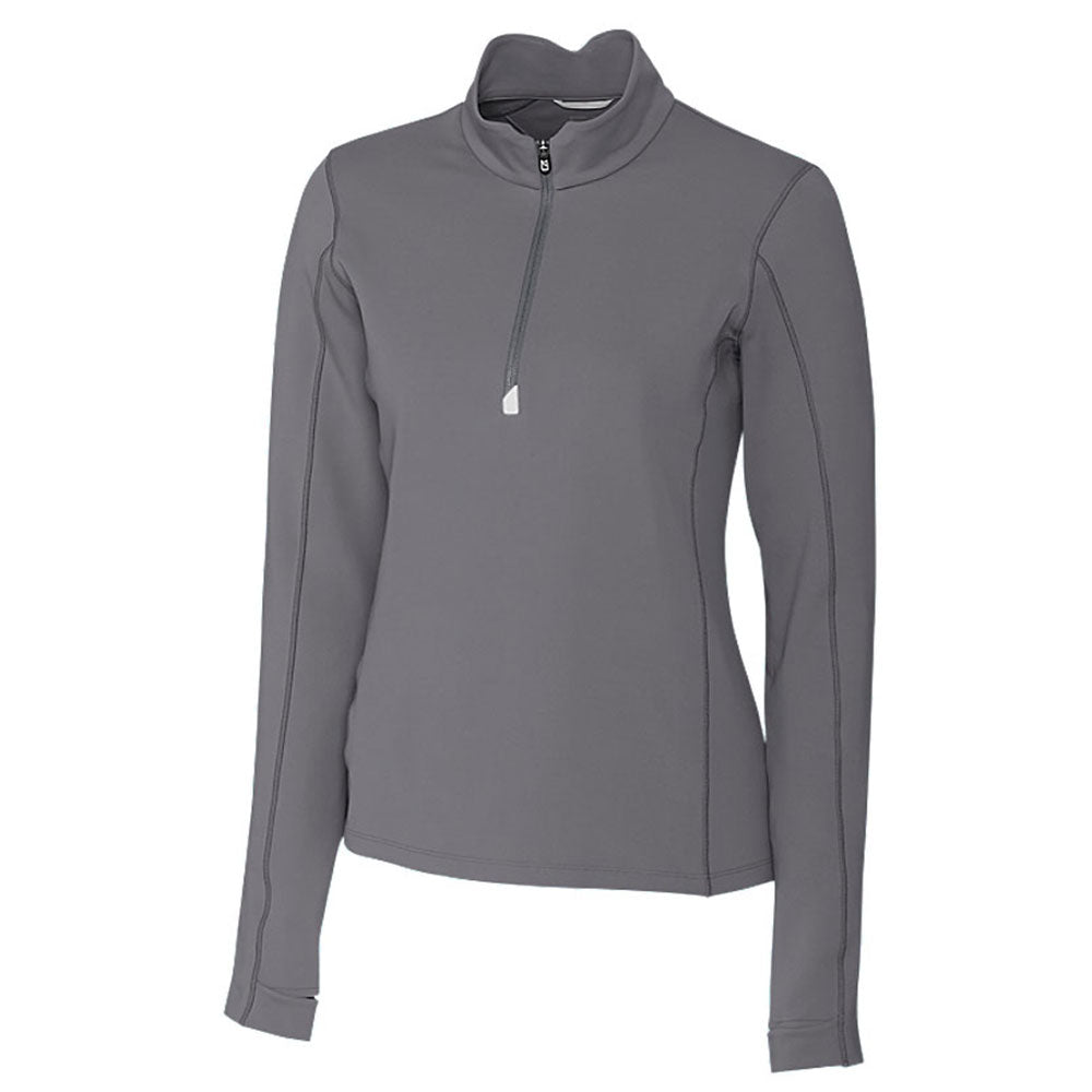Cutter & Buck Women's Elemental Grey DryTec Traverse Half-Zip: The Ultimate Athletic Top