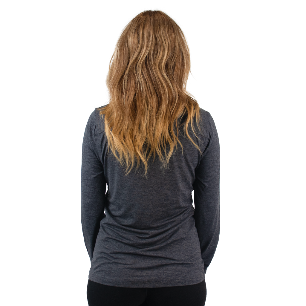 Zusa Women's 48-Hour Charcoal Heather Brisk Quarter Zip: A Must-Have Activewear!