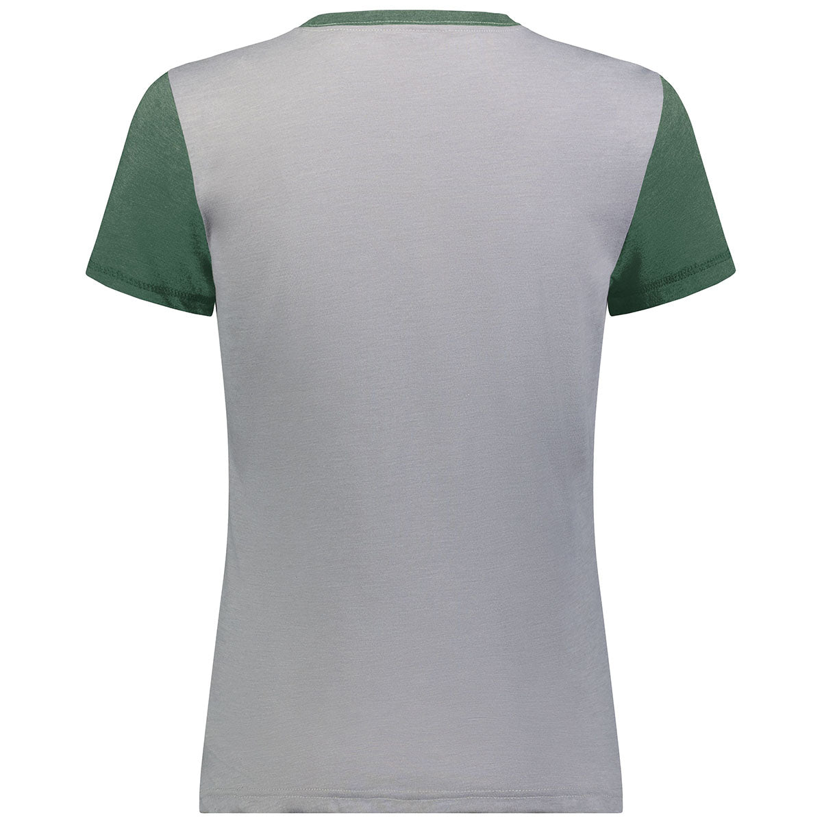 Augusta Sportswear Women's Grey Heather/Dark Green Heather Gameday Vintage Ringer Tee - Stand Out in Style!