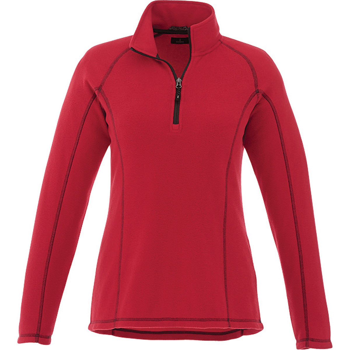 Elevate Women's Team Red Bowlen Polyfleece Quarter Zip: The Ultimate Versatile Fleece