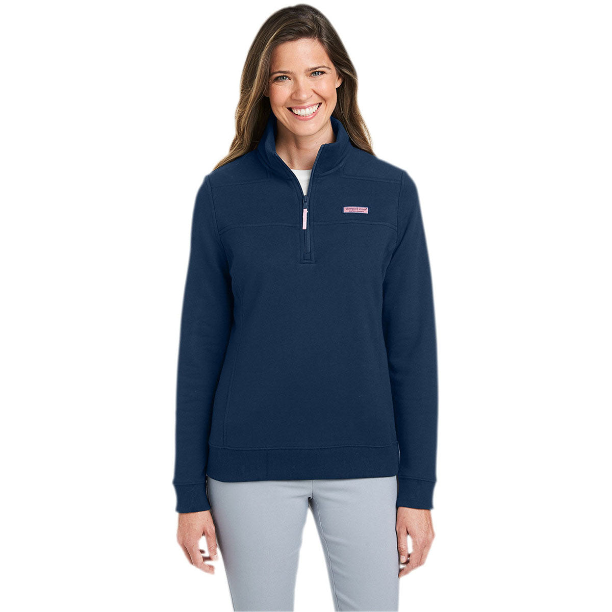 Vineyard Vines Women's Navy Collegiate Shep Shirt - Customizable Style!