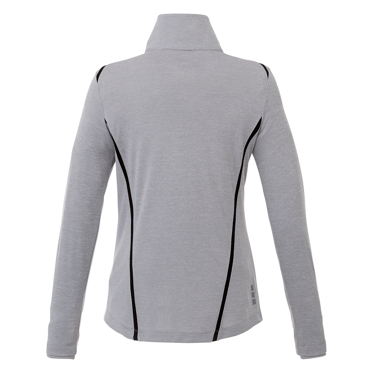 Elevate Women's Stylish Heather Grey/Black Dege Eco Knit Half Zip - Feel Good, Look Great!