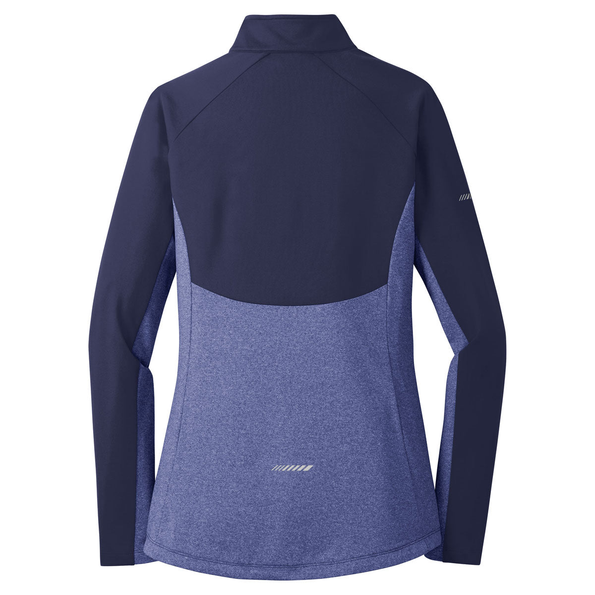 Sport-Tek Women's True Navy Heather Sport-Wick Stretch Contrast 1/2-Zip Pullover - Stylish and Functional