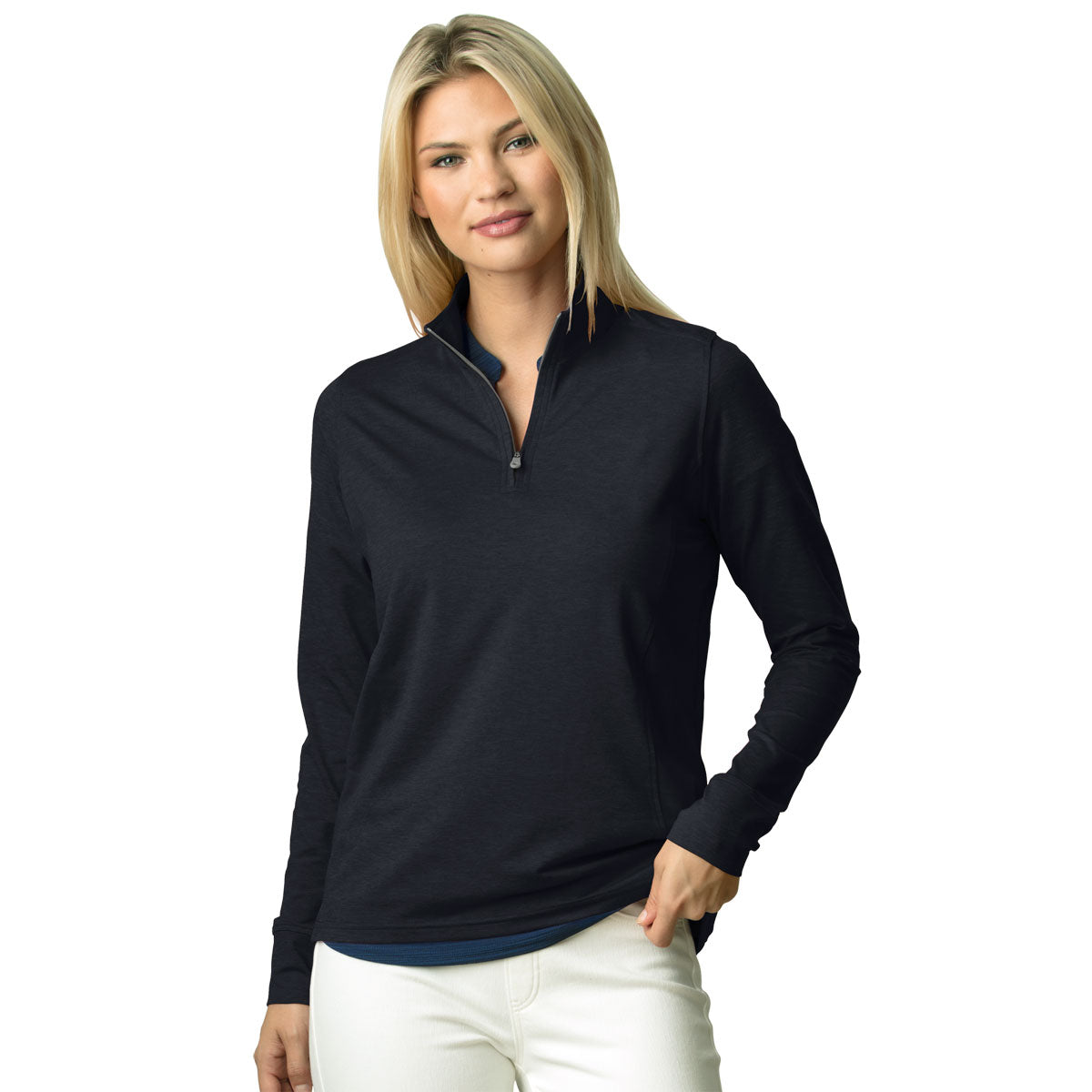 Vantage Women's Stunning Black Zen Golf Pullover