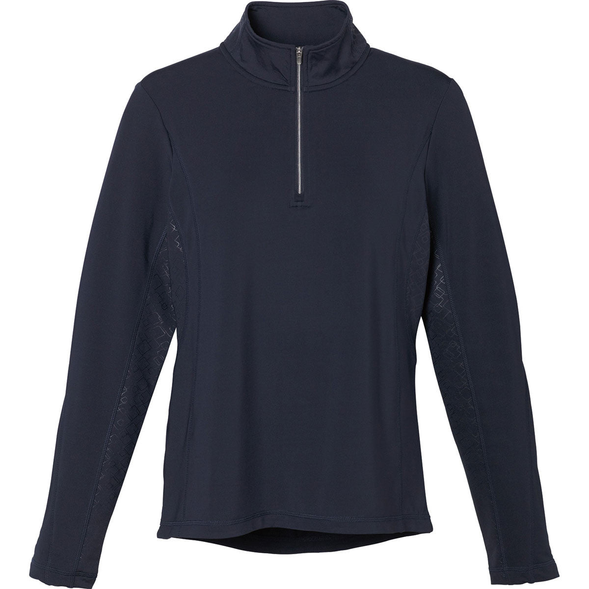 Elevate Women's Navy Caltech Knit Quarter Zip - The Perfect Outdoor and Indoor Essential