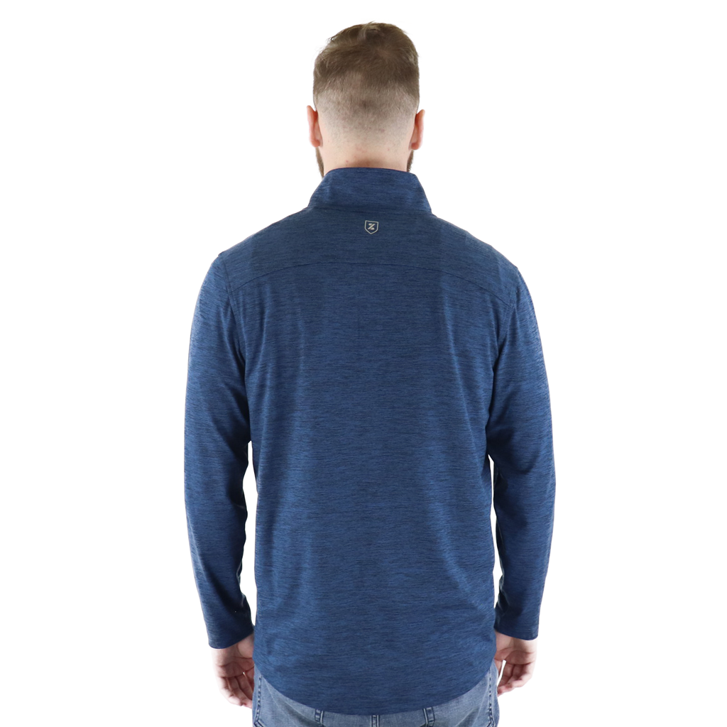 Zusa Men's Navy Heather 48-Hour Brisk Quarter Zip - Your Ideal Activewear