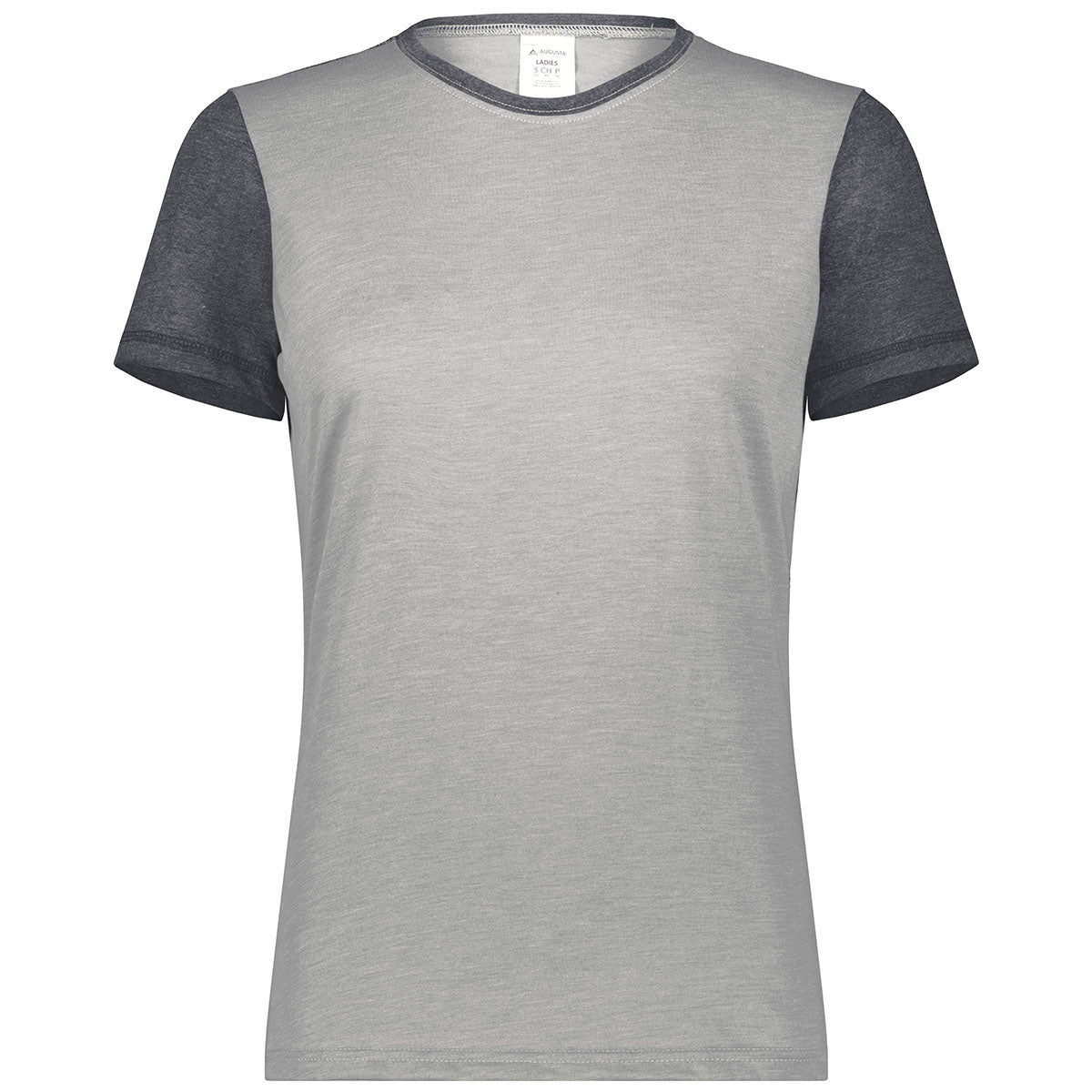 Augusta Sportswear Women's Stunning Grey Heather/Carbon Heather Gameday Vintage Ringer Tee