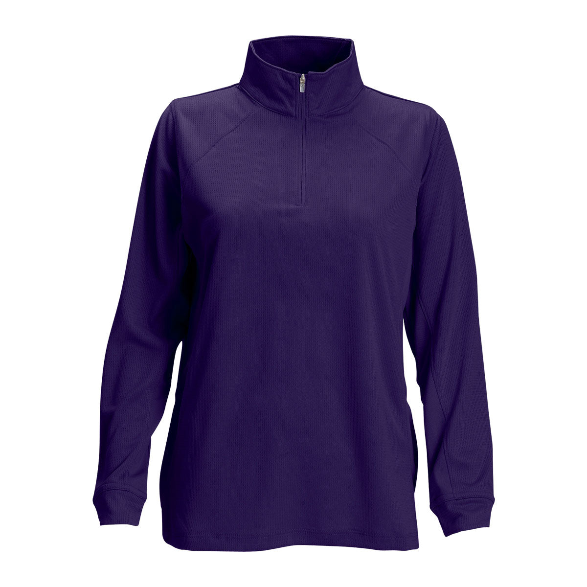 Vansport Women's Stunning Purple Mesh 1/4-Zip Tech Pullover