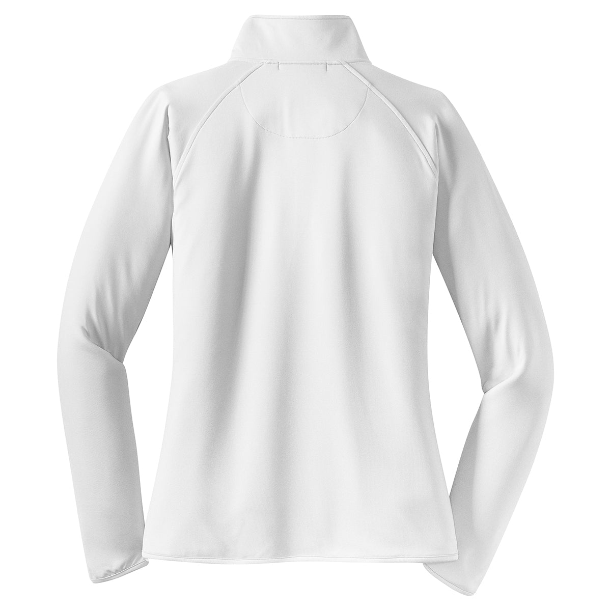 Sport-Tek Women's Elegant White Sport-Wick Stretch 1/4-Zip Pullover