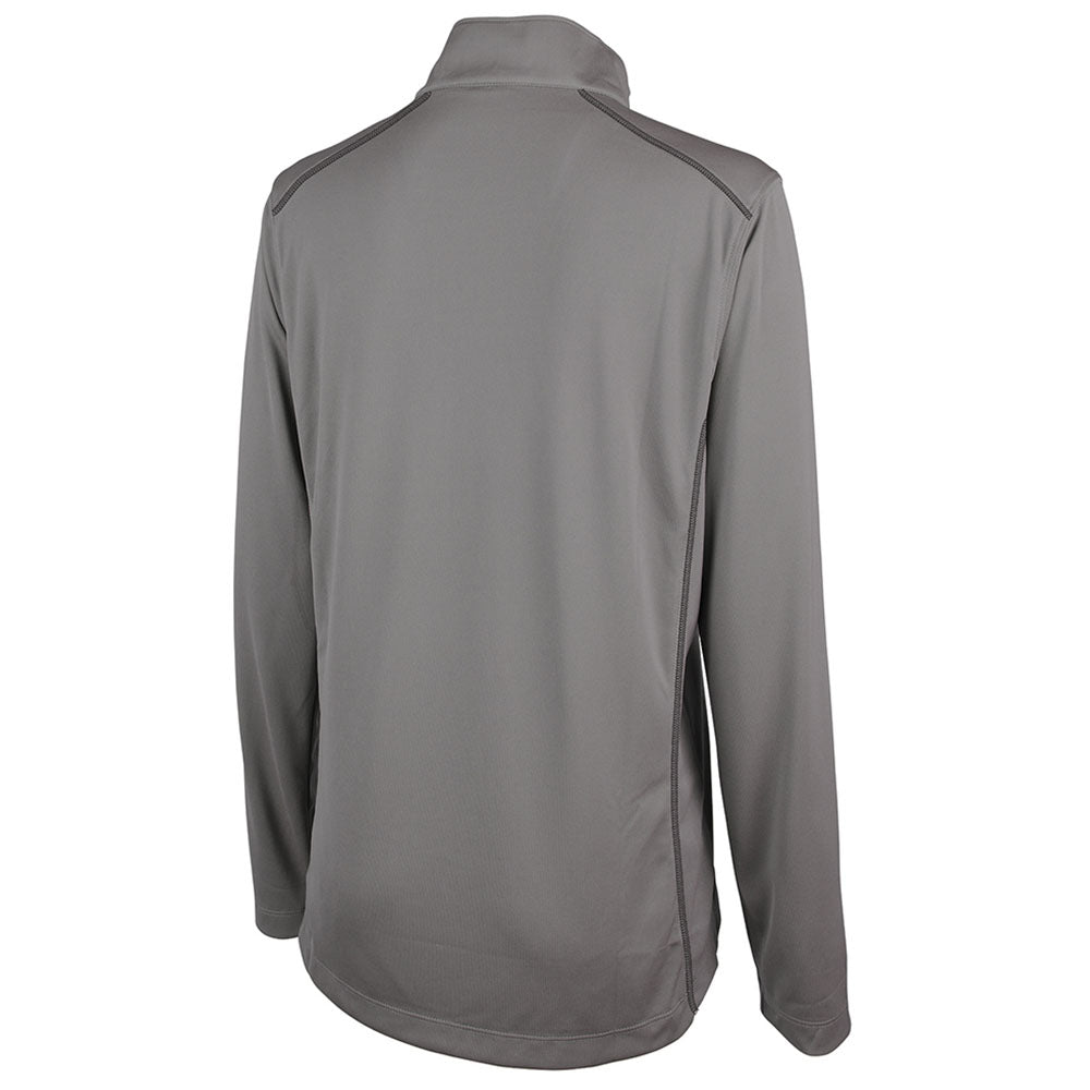 Charles River Women's Grey Horizon Quarter Zip Pullover - Stylish Team Gear