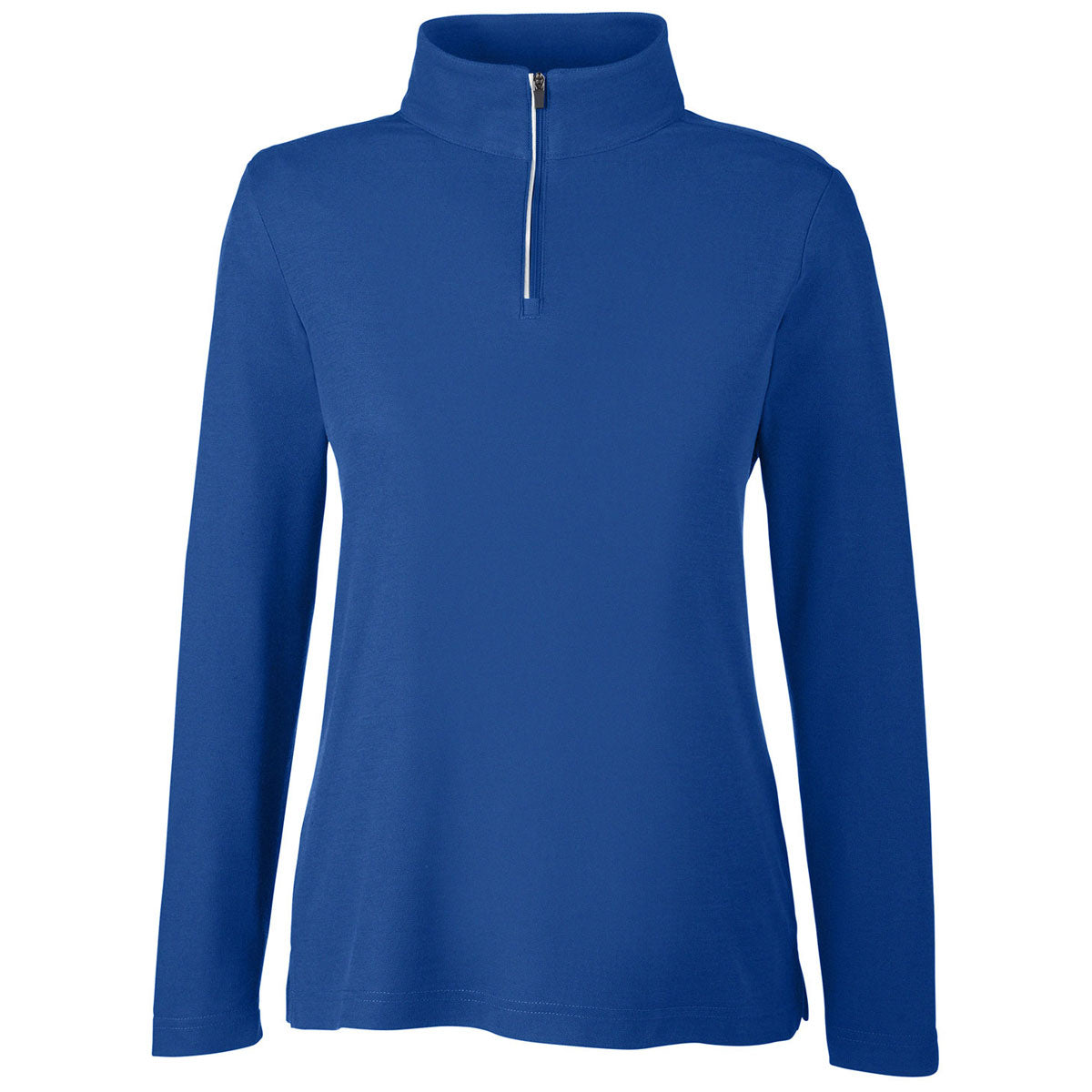 Core 365 Women's True Royal Fusion ChromaSoft Pique Quarter-Zip: A Stylish Essential