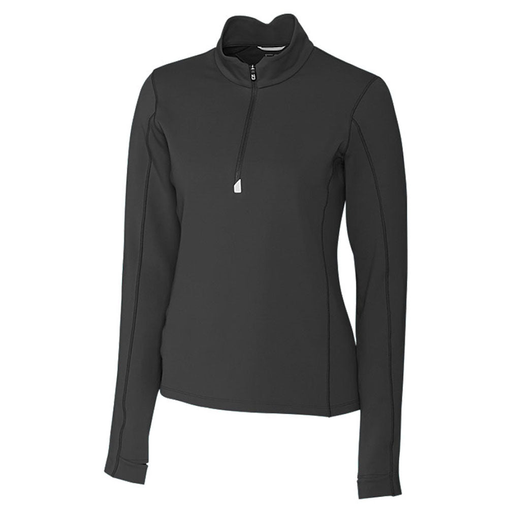 Cutter & Buck Women's Stunning Black DryTec Traverse Half-Zip - A Must-Have!