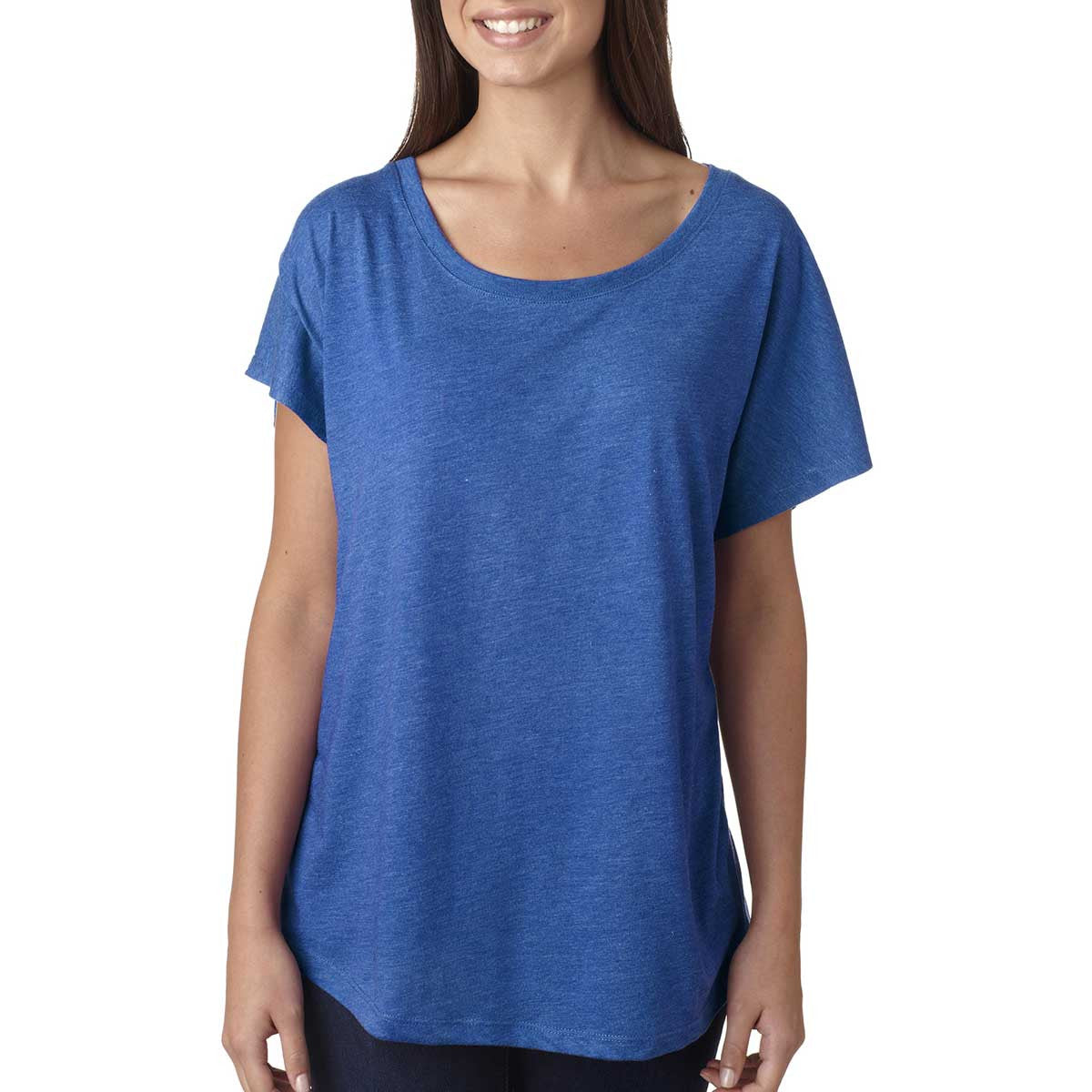 Next Level Women's Stunning Vintage Royal Triblend Dolman - A Must-Have Tee