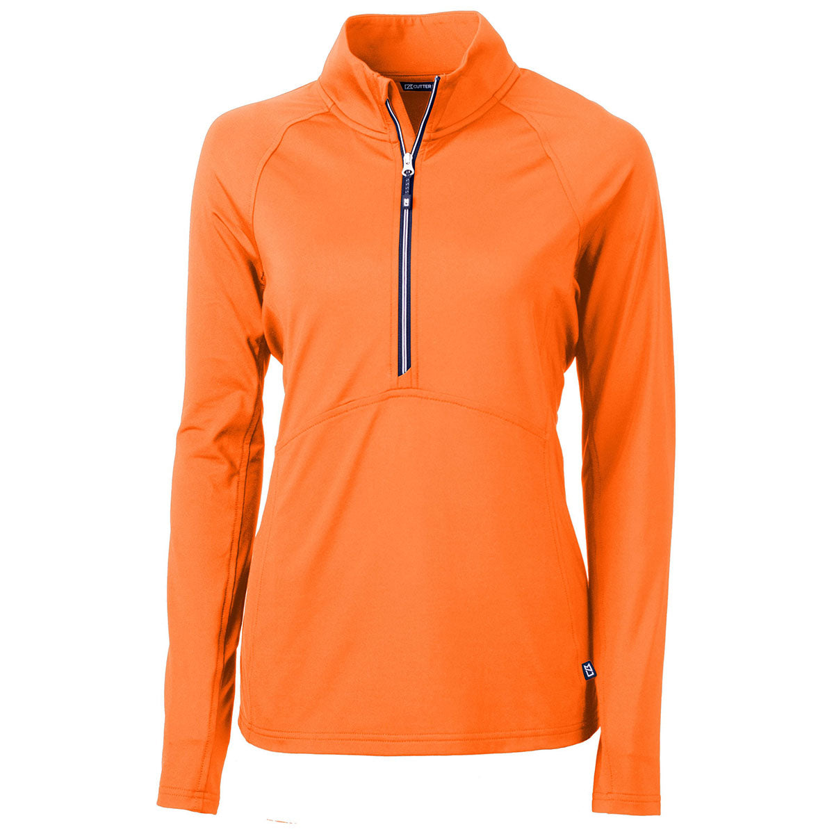 Cutter & Buck Women's Stunning Orange Burst Adapt Eco Knit Recycled Half Zip Pullover
