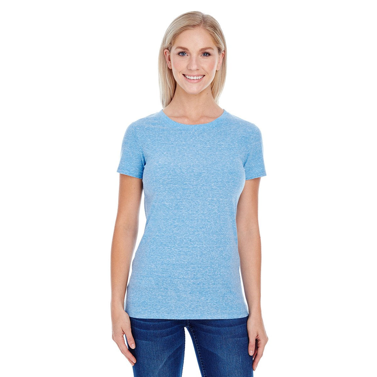 Threadfast Women's Royal Triblend Short-Sleeve T-Shirt - Perfect for Summer!