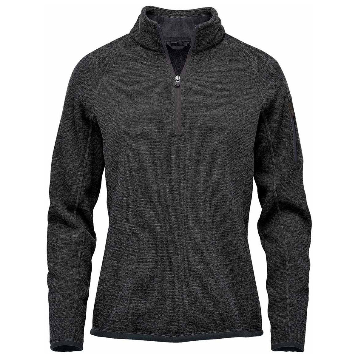 Stormtech Women's Stylish Black Heather Avalante 1/4 Zip Pullover