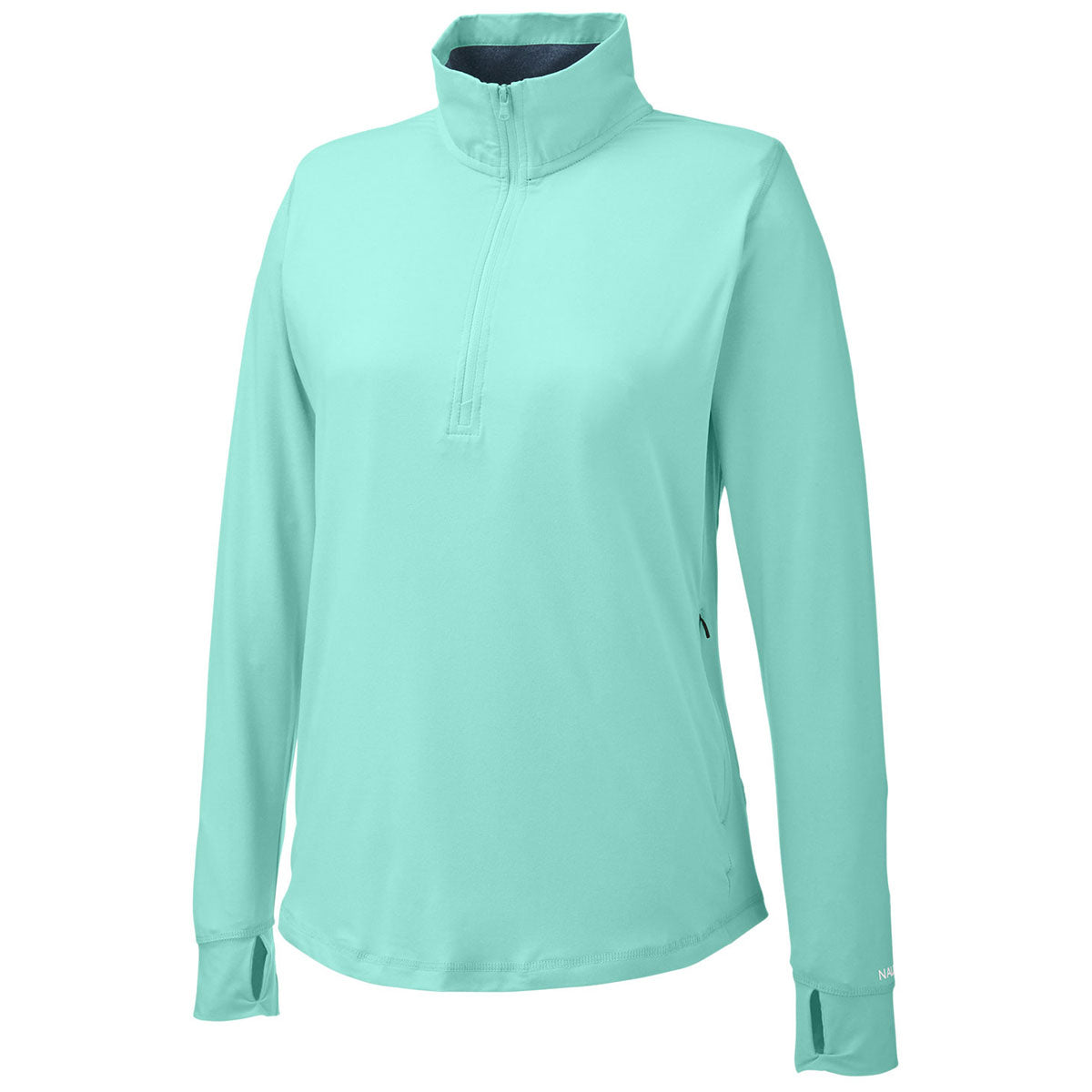 Nautica Women's Stylish Cool Mint Saltwater Quarter-Zip Pullover