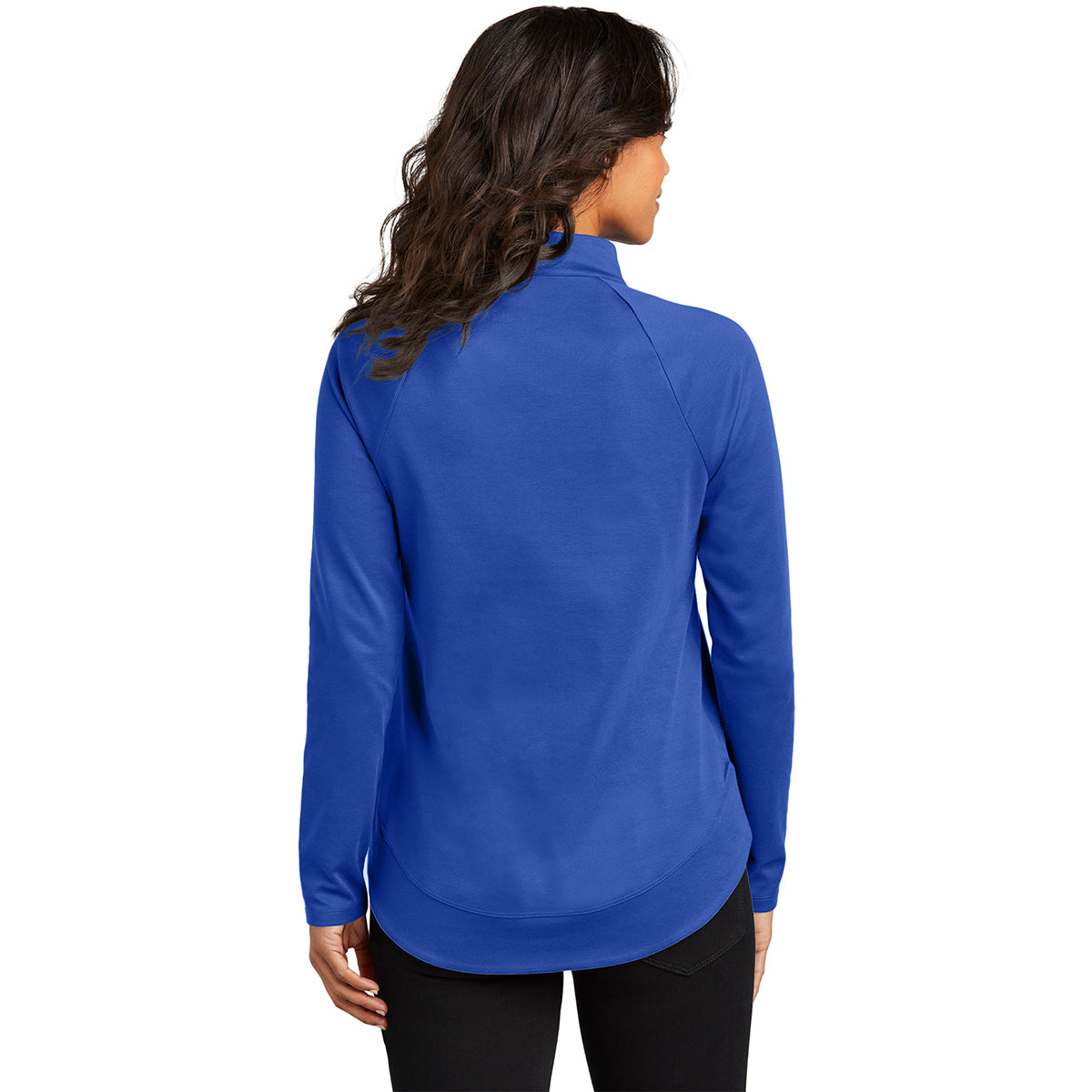 Port Authority Women's True Royal C-FREE Cypress 1/4 Zip - A Stylish Layering Essential