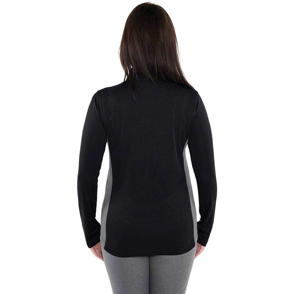Charles River Women's Stylish Black Horizon Quarter Zip Pullover