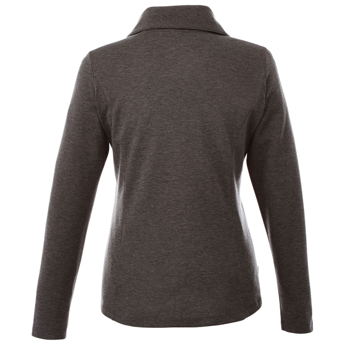 Trimark Women's Stylish Heather Dark Charcoal Stratton Knit Half Zip