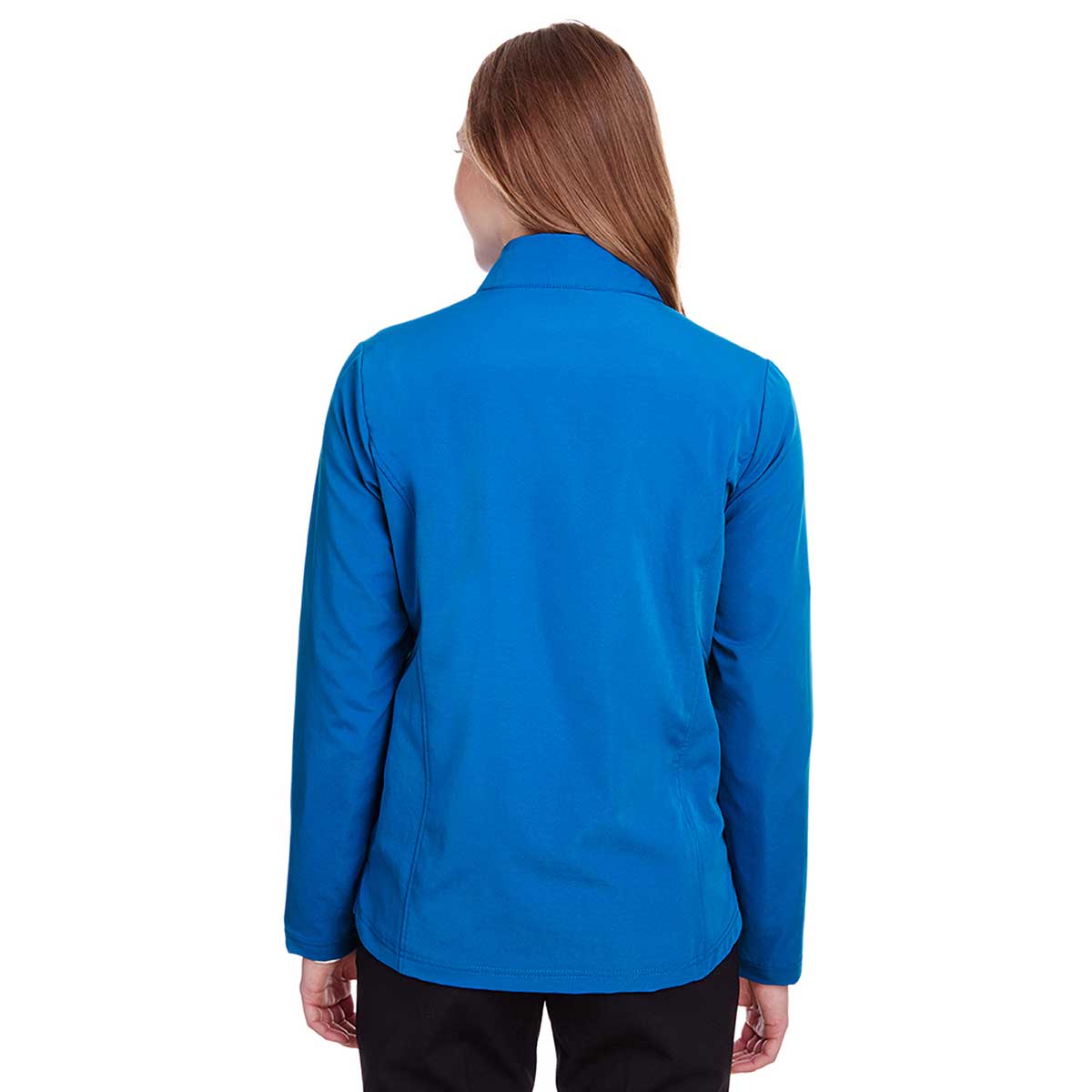 North End Women's Stunning Olympic Blue/Carbon Quest Stretch Quarter-Zip Jacket