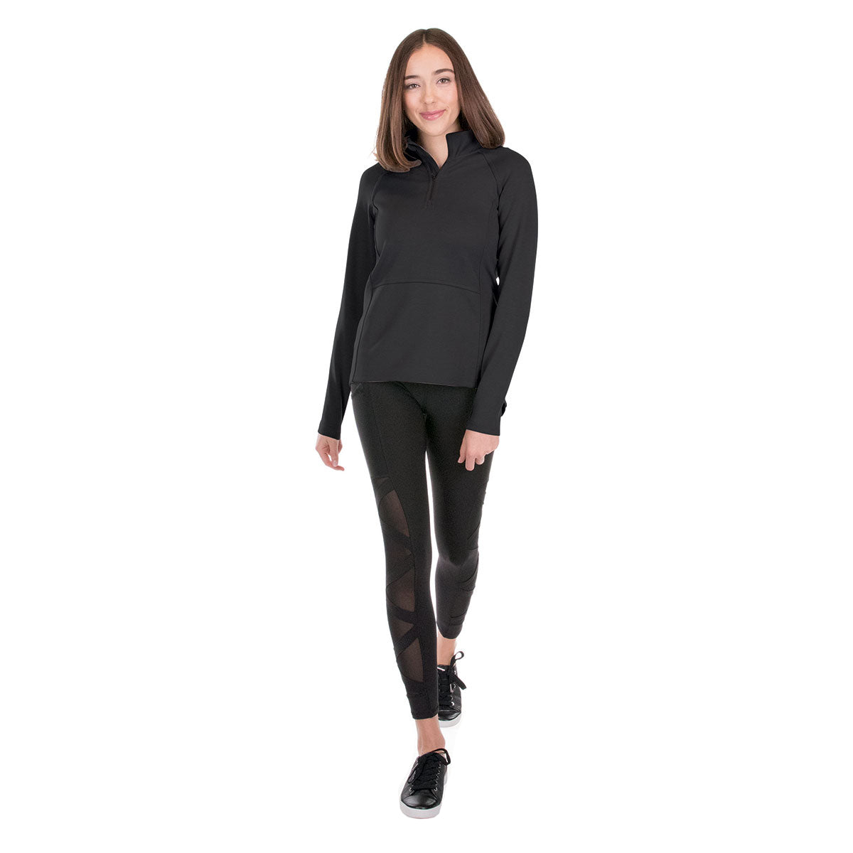 Charles River Women's Stunning Black Seaport Quarter Zip