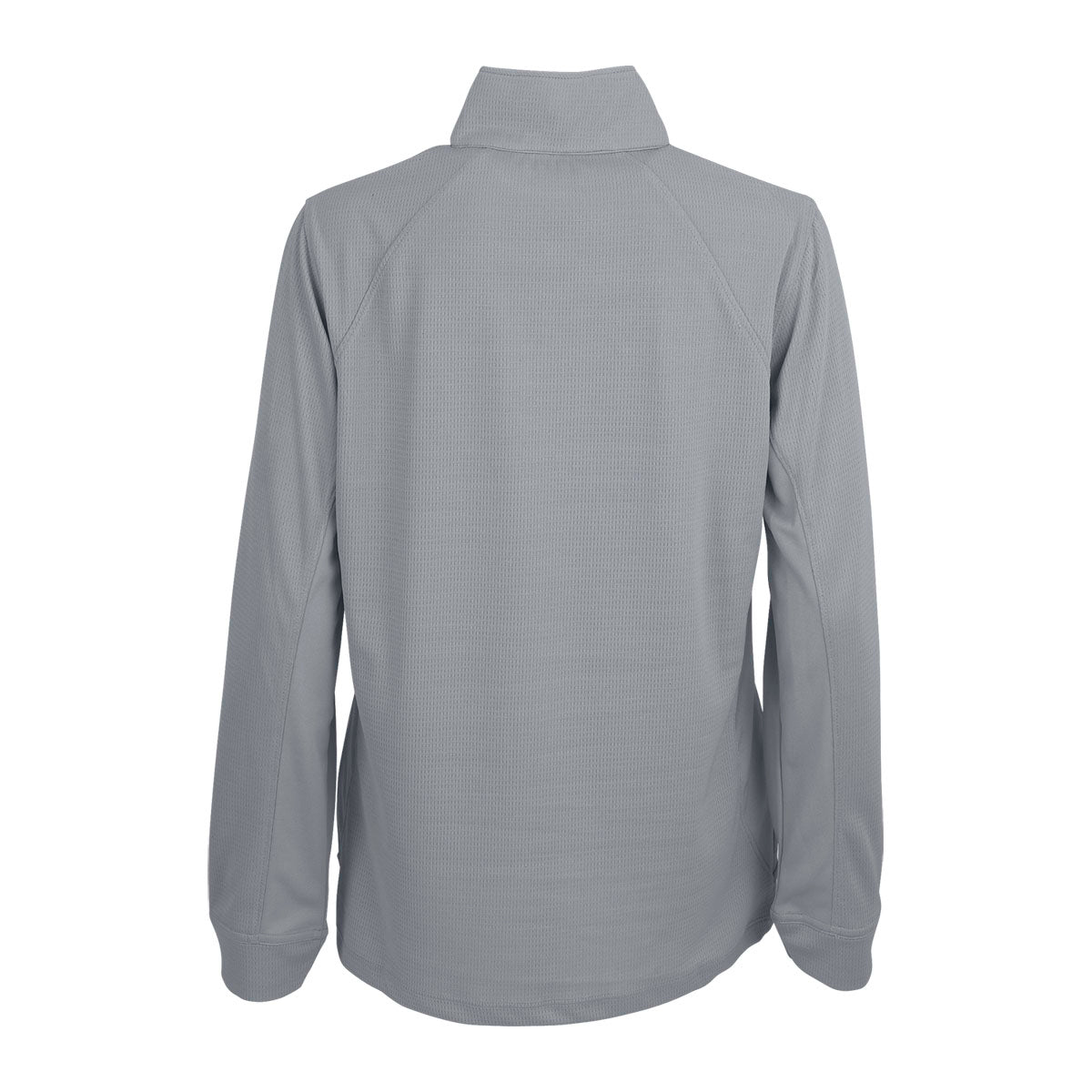 Vansport Women's Stylish Grey Mesh 1/4-Zip Tech Pullover - A Must-Have for Active Women!