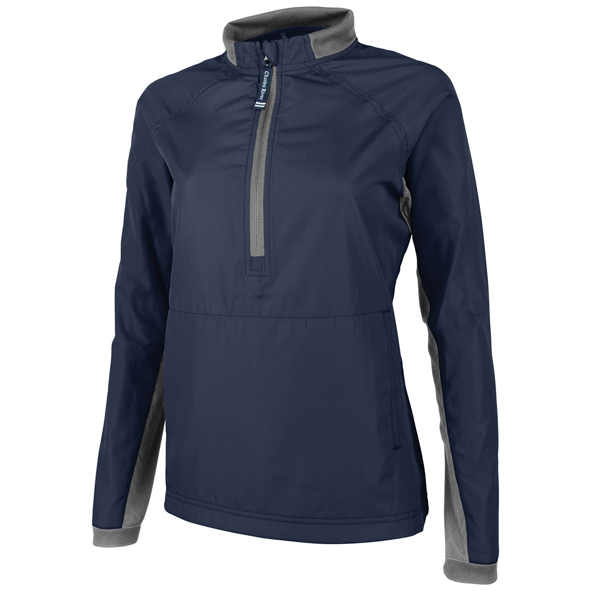 Charles River Women's Navy/Grey Bunker Stylish Windshirt