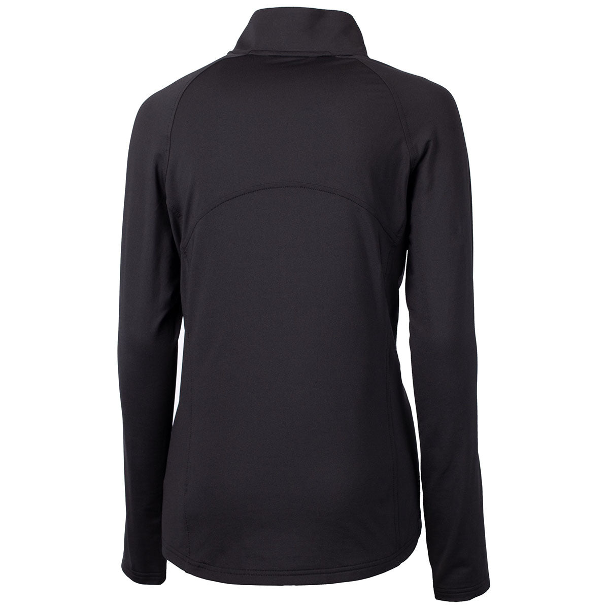 Cutter & Buck Women's Stylish Black Adapt Eco Knit Recycled Half Zip Pullover