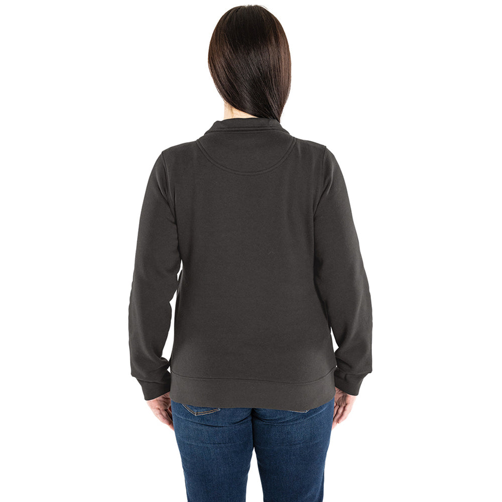 Charles River Women's Charcoal Crosswind Stylish Quarter Zip Sweatshirt