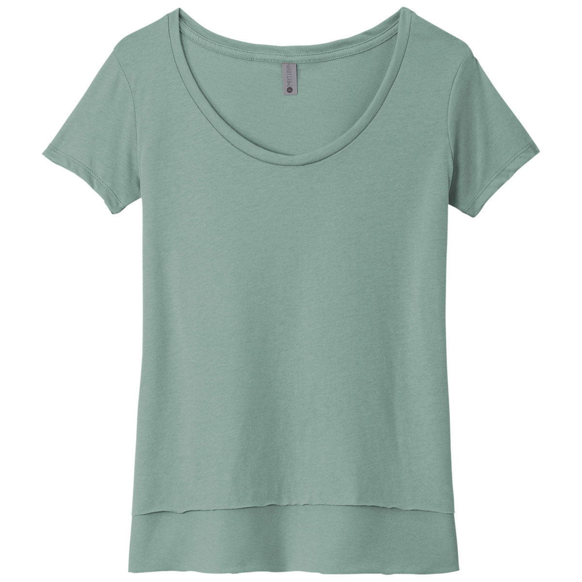 Next Level Women's Stunning Stonewash Green Festival Scoop Neck Tee