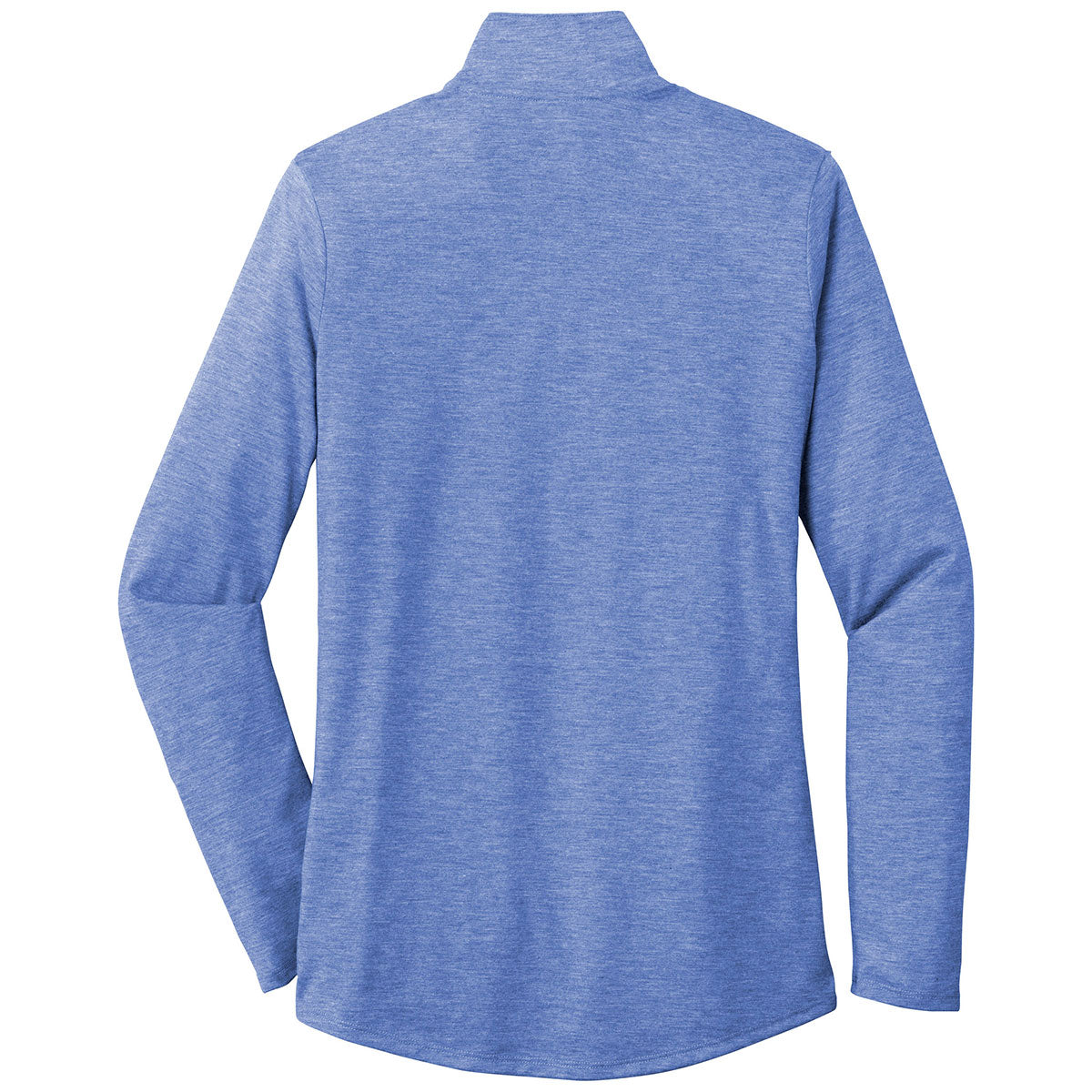 Sport-Tek Women's True Royal Heather PosiCharge Tri-Blend Wicking 1/4-Zip Pullover - A Must-Have for Active Women