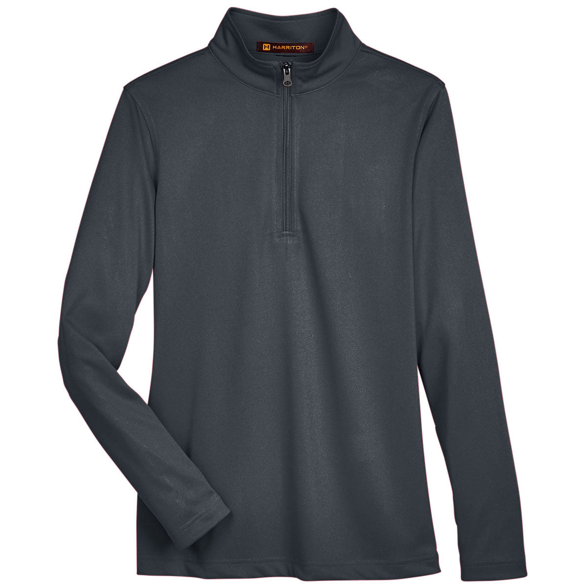 Harriton Women's Dark Charcoal Advantage: The Ultimate Quarter-Zip for Snag Protection