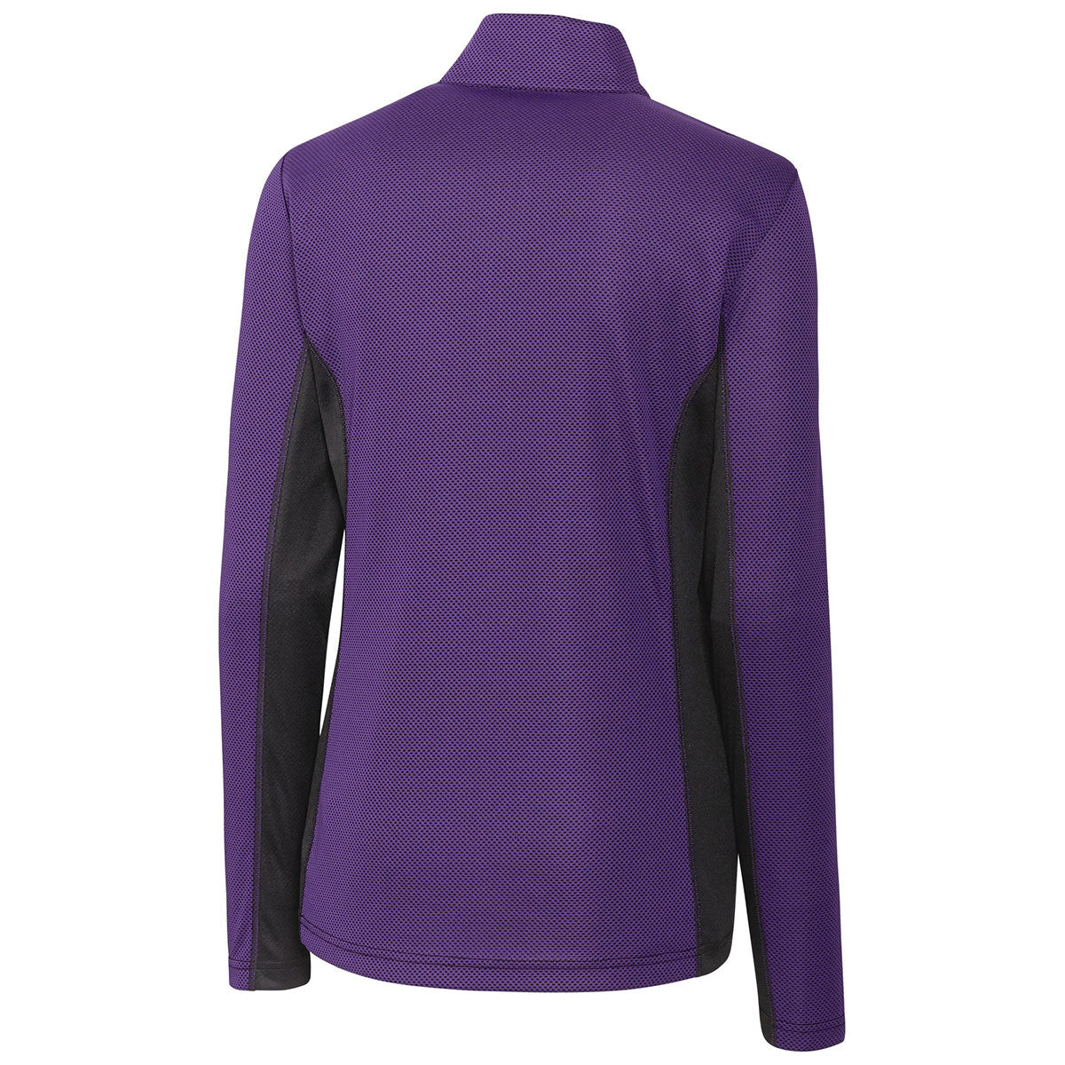 Clique Women's College Purple Ice Colorblock Half-Zip: A Fashion Statement!
